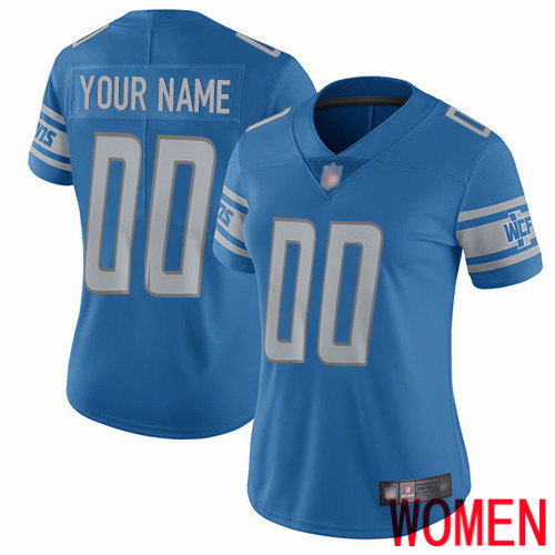 Limited Blue Women Home Jersey NFL Customized Football Detroit Lions Vapor Untouchable->customized nfl jersey->Custom Jersey